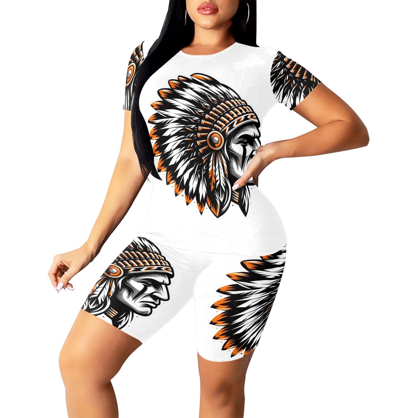 CHIEF HEAD Women's Short Yoga Set